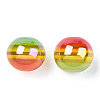 Stripe Resin Beads RESI-B014-01B-09-3