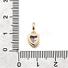 Brass Pave Cubic Zirconia Charms KK-Q097-03E-G-3