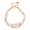 Infinity Alloy Rhinestone Link Multi-strand Bracelets PW-WG5E2F2-01-1