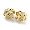 Brass with Clear Cubic Zirconia Charms KK-Q820-21G-2