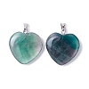 Natural Fluorite Pendants G-G956-B32-FF-2