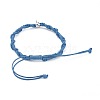 Unisex Adjustable Korean Waxed Polyester Cord Braided Bead Bracelets BJEW-JB04669-04-3