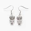 Fashion Halloween Tibetan Style Earrings EJEW-JE00295-08-1