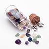 Clear Glass Bottle Gemstone Big Pendants PALLOY-JF00243-2