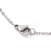 Non-Tarnish Trinity Knot/Triquetra 304 Stainless Steel Pendant Necklaces NJEW-JN04882-02-5