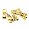 Rack Plating Brass Micro Pave Cubic Zirconia Charms KK-D036-19G-3