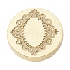 Flower Frame Brass Stamp Heads AJEW-M037-09G-01-2