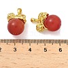 Brass Cat Eye Pendants KK-G548-11G-02-3