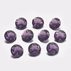 Faceted Glass Rhinestone Charms RGLA-F051-10mm-204-1