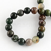 Natural Indian Agate Gemstone Bead Strands G-R201-6mm-2