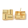 Rack Plating Brass Enamel Stud Earrings EJEW-B062-10G-2