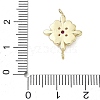 Brass Rhinestone Pendants RB-CBAA948-01G-3