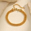 304 Stainless Steel Ball Chain Multi-strand Bracelets BJEW-C128-01B-1