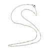 Non-Tarnish 304 Stainless Steel Singapore Chain Necklaces NJEW-I248-10P-1