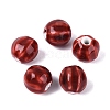 Vintage Porcelain Corrugated Beads PORC-N013-11P-1