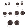 5 Style Natural Lava Rock Round Beads Strands G-CJ0001-52-2