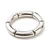 Imitatione Gemstone Curved Tube Beads Stretch Bracelets Set for Girl Women X-BJEW-JB06948-2