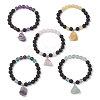 Natural Gemstone Beaded Bracelets for Women BJEW-JB11476-2