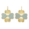 Brass Micro Pave Sky Blue Cubic Zirconia Pendants CU-CBA6938-07G-07-1