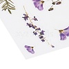 Flower Pattern Waterproof Self Adhesive Hot Stamping Stickers DIY-I063-02-4