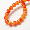 Two Tone Natural White Jade Bead Strands G-R165-10mm-02-2