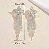 Brass Rhinestone Stud Earrings for Women QC2926-5