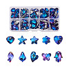 Glass Rhinestone Pendants YS-TAC0007-01A-7