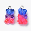 Transparent Resin Pendants RESI-R429-31B-2