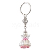 Acrylic Imitation Pearl Keychain KEYC-MZ00030-01-2