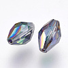 Imitation Austrian Crystal Beads SWAR-F054-9x6mm-31-3