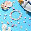 400Pcs 5 Styles Craft Style Acrylic Beads MACR-YW0003-14-5