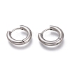 Tarnish Resistant 201 Stainless Steel Huggie Hoop Earrings EJEW-L256-05B-P-1
