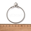 304 Stainless Steel Charm Bangles BJEW-K280-03P-5