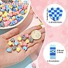 180Pcs 6 Colors Handmade Polymer Clay Beads CLAY-CJ0001-60-2