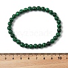 Synthetic Malachite Bead Stretch Bracelets X-BJEW-K212-A-031-3