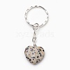 Natural Dalmatian Jasper Keychain KEYC-JKC00166-02-1