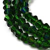 Transparent Electroplate Glass Beads Strands LS-EGLA-A039-T2mm-L25-3