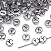 50Pcs Silver Plating Acrylic Beads PW-WG2E8AD-02-1