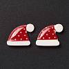 Christmas Themed Opaque Resin Cabochons LS-CRES-P022-08-3