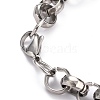 Tarnish Resistant 304 Stainless Steel Rolo Chain Bracelets BJEW-Z011-02P-2