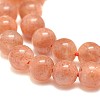 Natural Sunstone Beads Strands G-F674-09-6mm-3