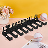 Word I Love Baseball Iron Baseball Bat Display Stand AJEW-WH0533-003-4