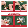 Christmas Theme Alloy Enamel Wine Glass Charms AJEW-AB00024-4