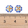 925 Sterling Silver Enamel Bead Caps STER-P060-06P-3