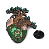 Organ Tree Heart Shape Alloy Brooches JEWB-I032-21EB-3