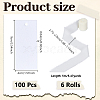 50Pcs Rectangle Blank White Paper Gift Tags CDIS-WH0021-059B-3