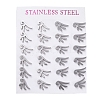 Tarnish Resistant 304 Stainless Steel Stud Earrings EJEW-H368-29A-P-3