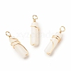 Natural White Jade Pendants X-PALLOY-JF01453-07-1