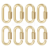 Unicraftale 6Pcs Alloy Screw Carabiner Lock Charms FIND-UN0003-31LG-1