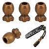 4Pcs Brass EDC European Beads KK-FG0001-35R-1